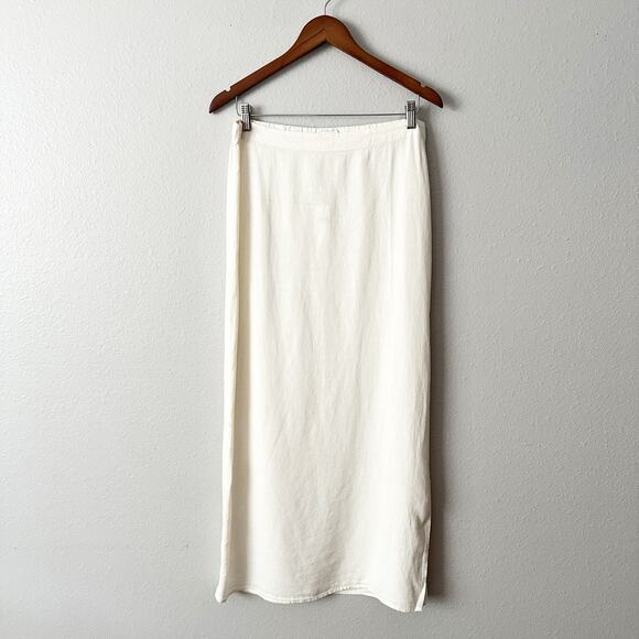 Anthro X Celandine Linen-Blend Side-Slit
Maxi Skirt‎ women’s size medium NEW - Picture 2 of 11